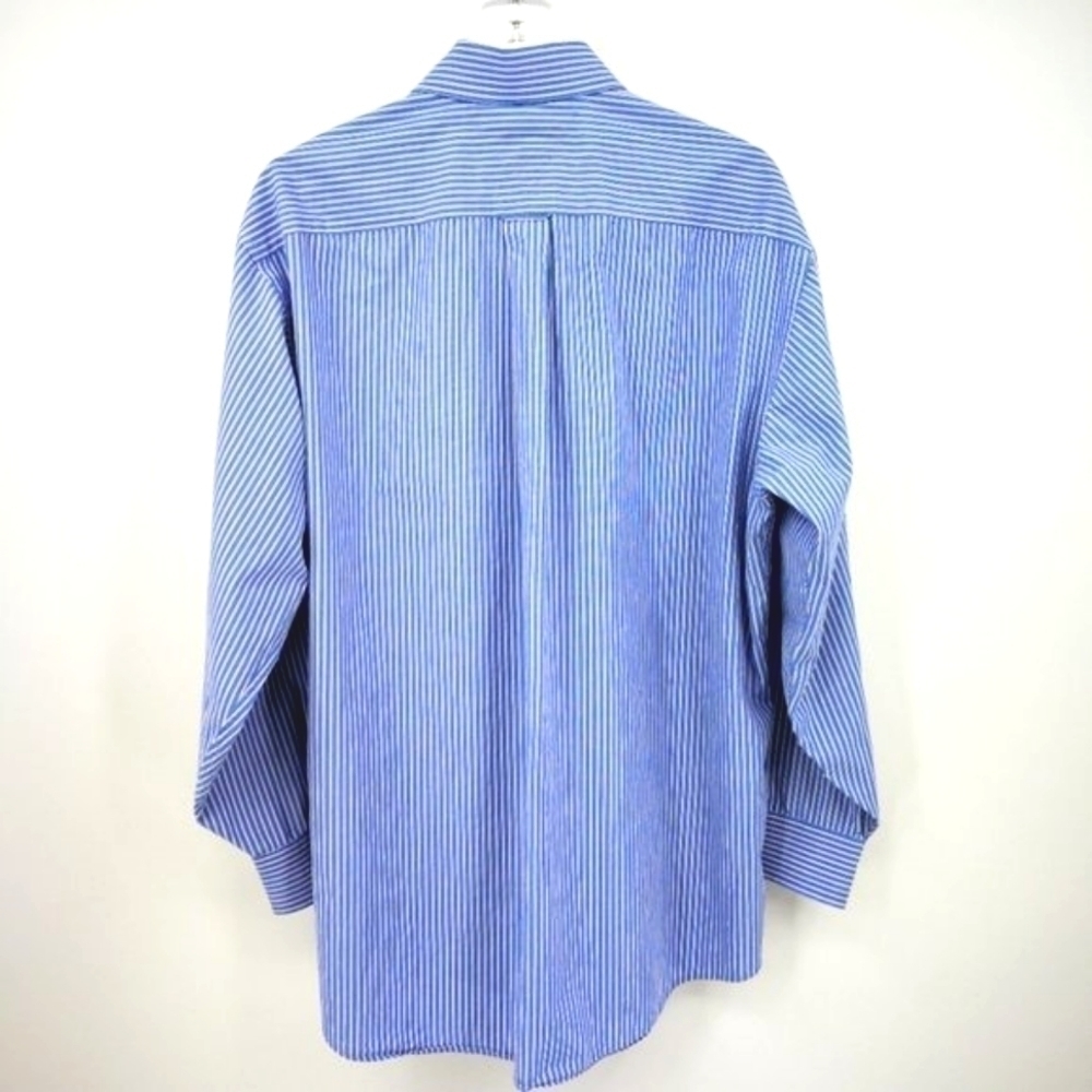 Tommy Hilfiger Men's 15 1/2 (32-33) Polo Vintage Causal Button Down Stripe Shirt - Picture 6 of 9